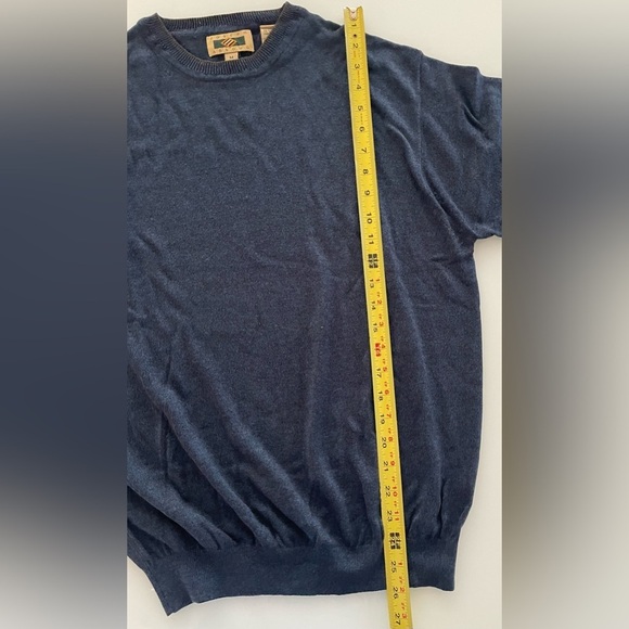 Joseph Abboud Men Sweater Size Medium Blue Long Sleeve Crew Neck Regular Fit - Picture 7 of 8